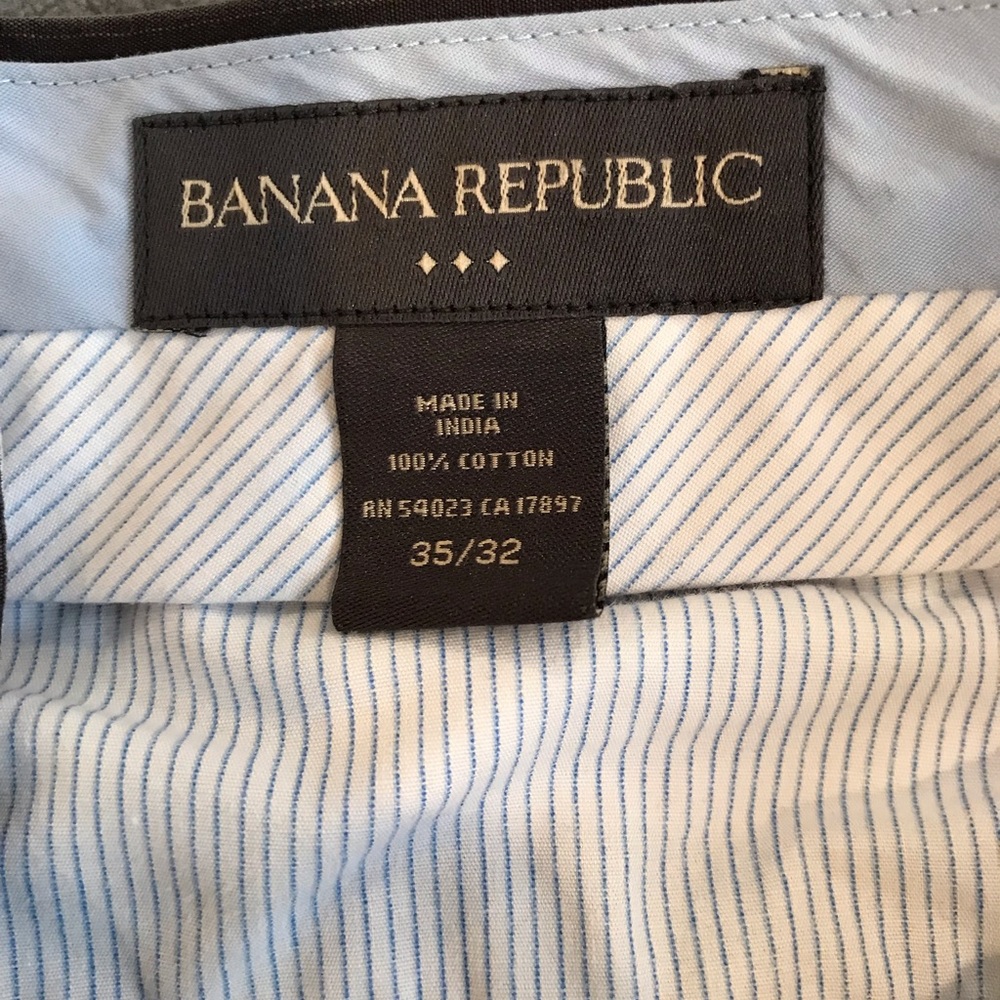 Men’s brown pinstriped dress pants